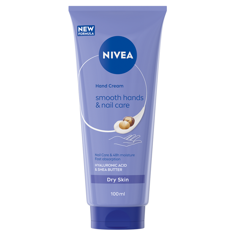 NIVEA Smooth Hands & Nail Care Hand Cream 100 ml