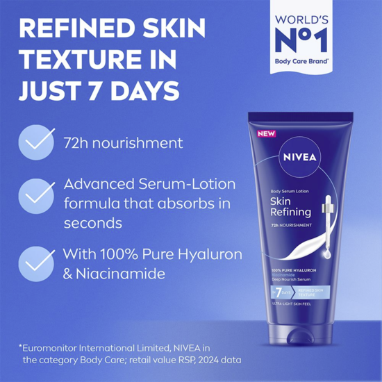 NIVEA Body Serum Lotion Skin Refining  200 ml