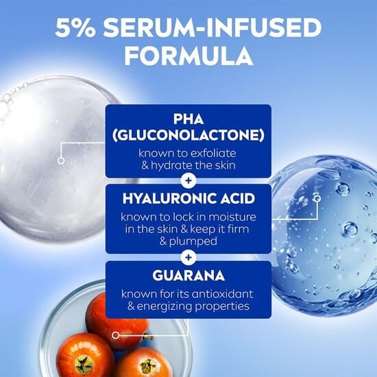 NIVEA Micellärvatten Luminous Skin Glow Micellar Water +5% serum 400 ml
