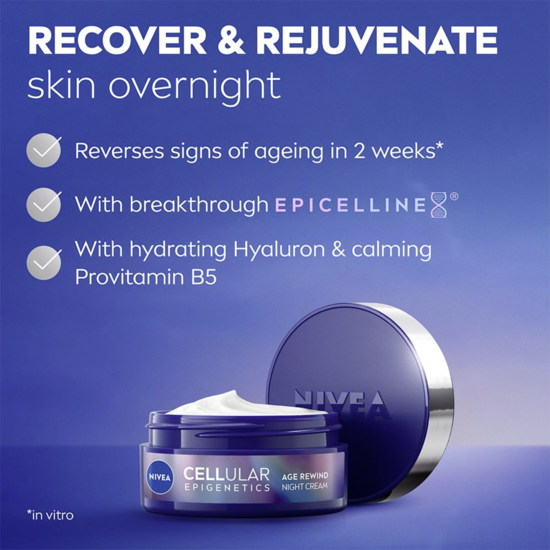NIVEA Nattkräm Cellular Epigenetics Age Rewind Night Cream 50 ml