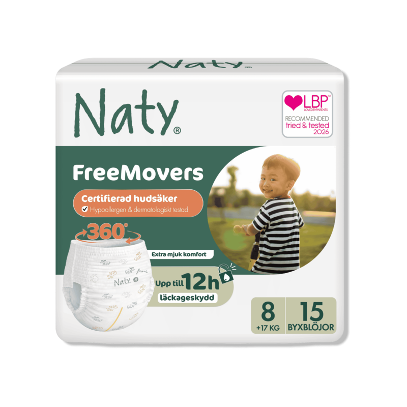 Naty Byxblöjor stl 8 15 st