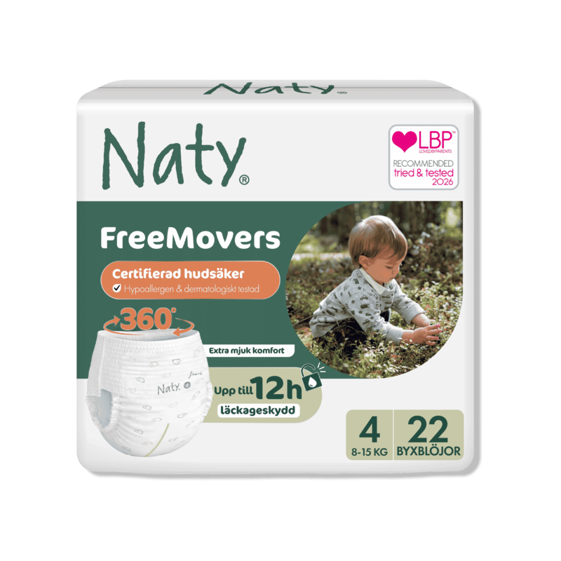 Naty Byxblöjor Storlek 4 (8-15 kg) 22 st