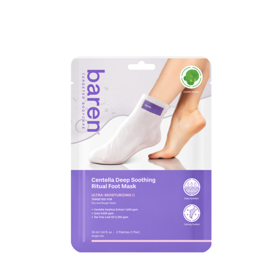 BAREN Centella Deep Soothing Ritual Foot Mask 2 st