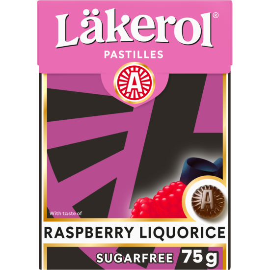 Läkerol Raspberry Liquorice Big Pack 75 g