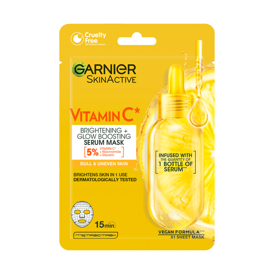 Garnier Skin Active Vitamin C Sheet Mask Super Hydrating + Brightening 28 g
