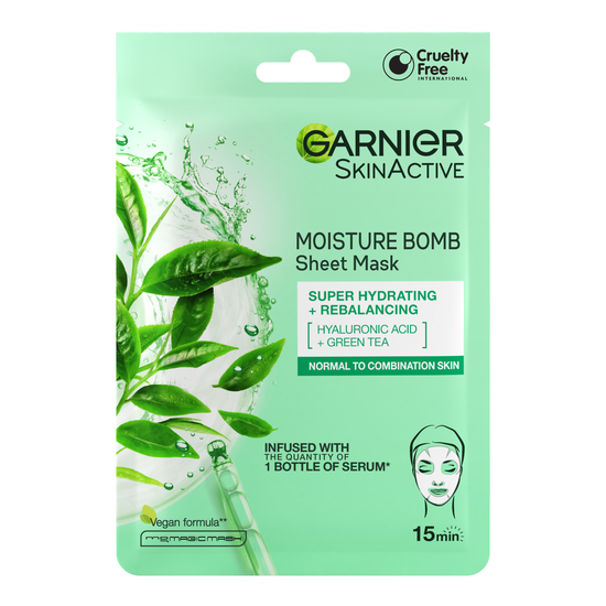 Garnier Skin Active Moisture Bomb Tissue Mask (Green)