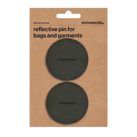 Bookman Urban Visibility Reflective Pins Black 