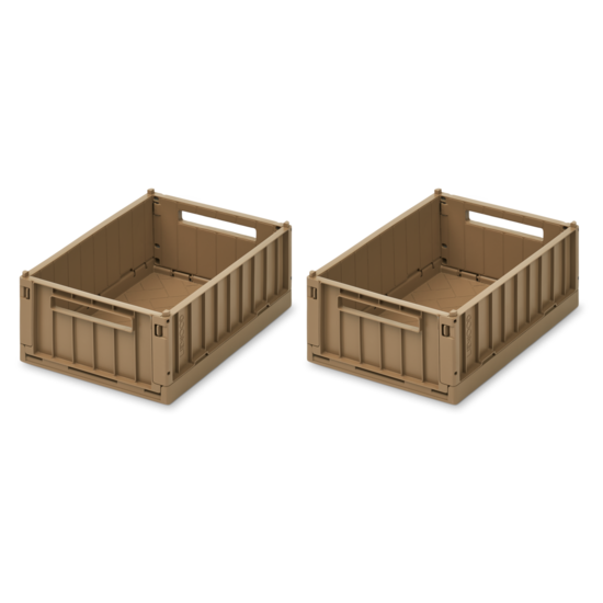 LIEWOOD Weston Förvaringslåda S Oat 2-pack