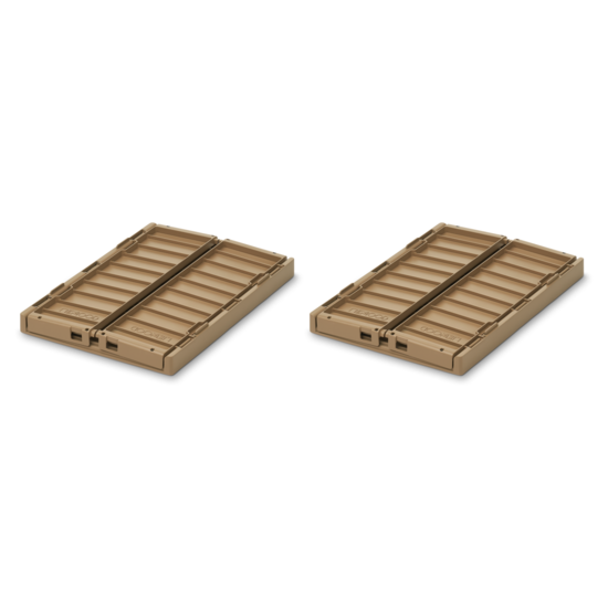 LIEWOOD Weston Förvaringslåda S Oat 2-pack