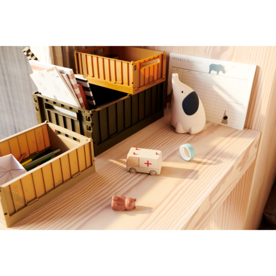 LIEWOOD Weston Förvaringslåda S Oat 2-pack