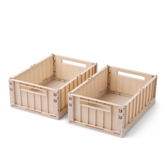 LIEWOOD Weston Förvaringslåda M Sandy 2-pack