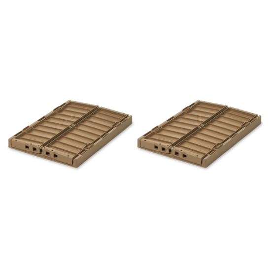 LIEWOOD Weston Förvaringslåda M Oat 2-pack