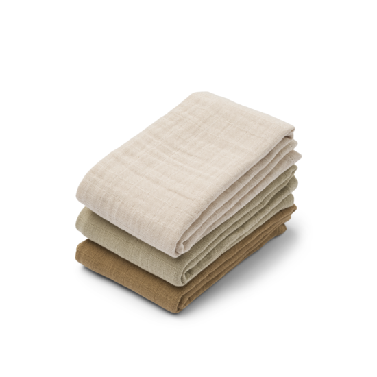 LIEWOOD Lewis Muslinfilt Sandy Mix 3-Pack
