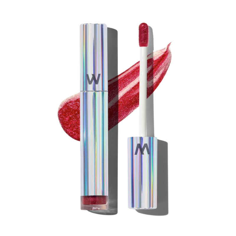 Wonderskin Wonder Blading Top Gloss Red Glitter 4 ml