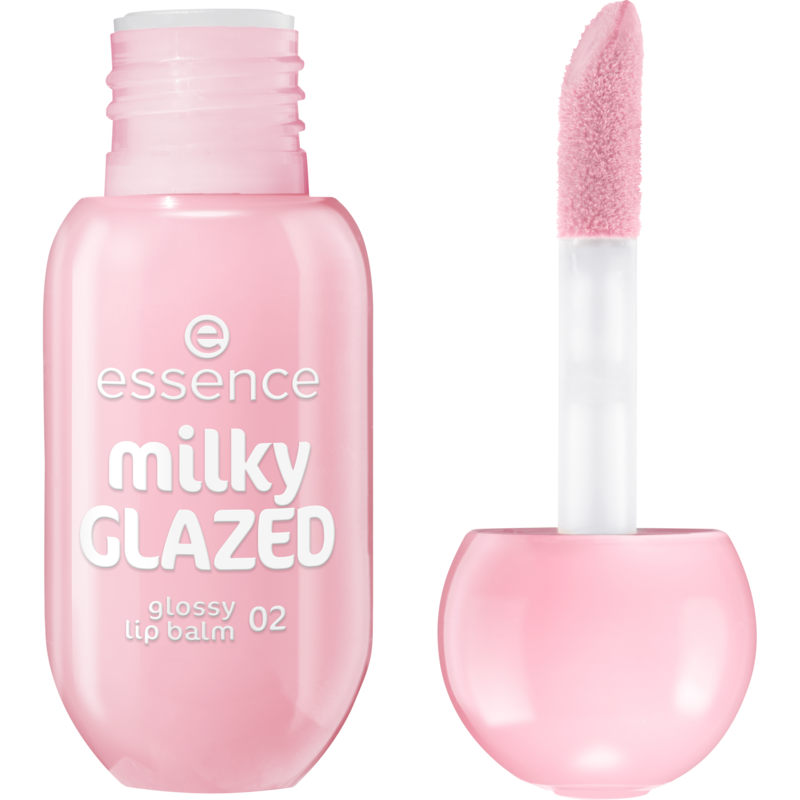 essence Milky Glazed Glossy Lip Balm 02 Strawberry Whip 4 ml