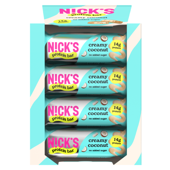 Nicks Protein Candy Bar Creamy Coconut 50 g 12-pack