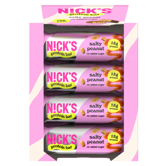 Nicks Protein Bar Salty Peanut 50 g 12-pack