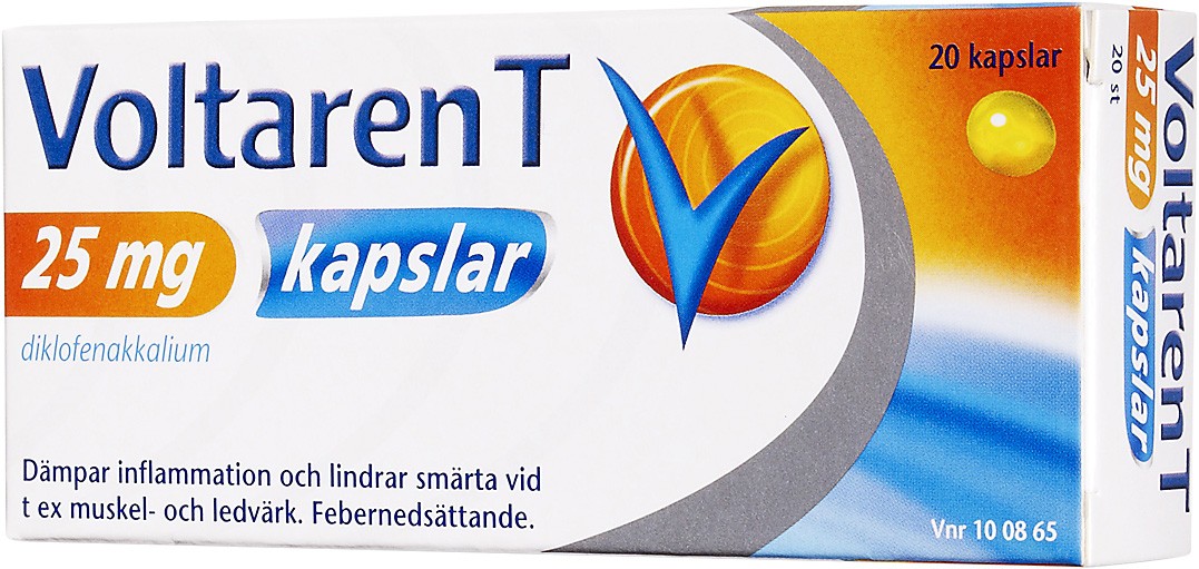 Voltaren T mjuk kapsel 25 mg 20 st