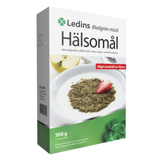 Ledins Hälsomål-bladgrön, kalorisnål musli 500 g