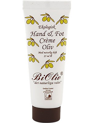 BiOliv Hand & Fotcreme Olivolja 25 ml