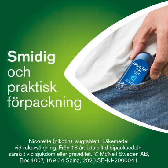 Nicorette Pepparmint, komprimerad sugtablett 2 mg 4 x 20 st