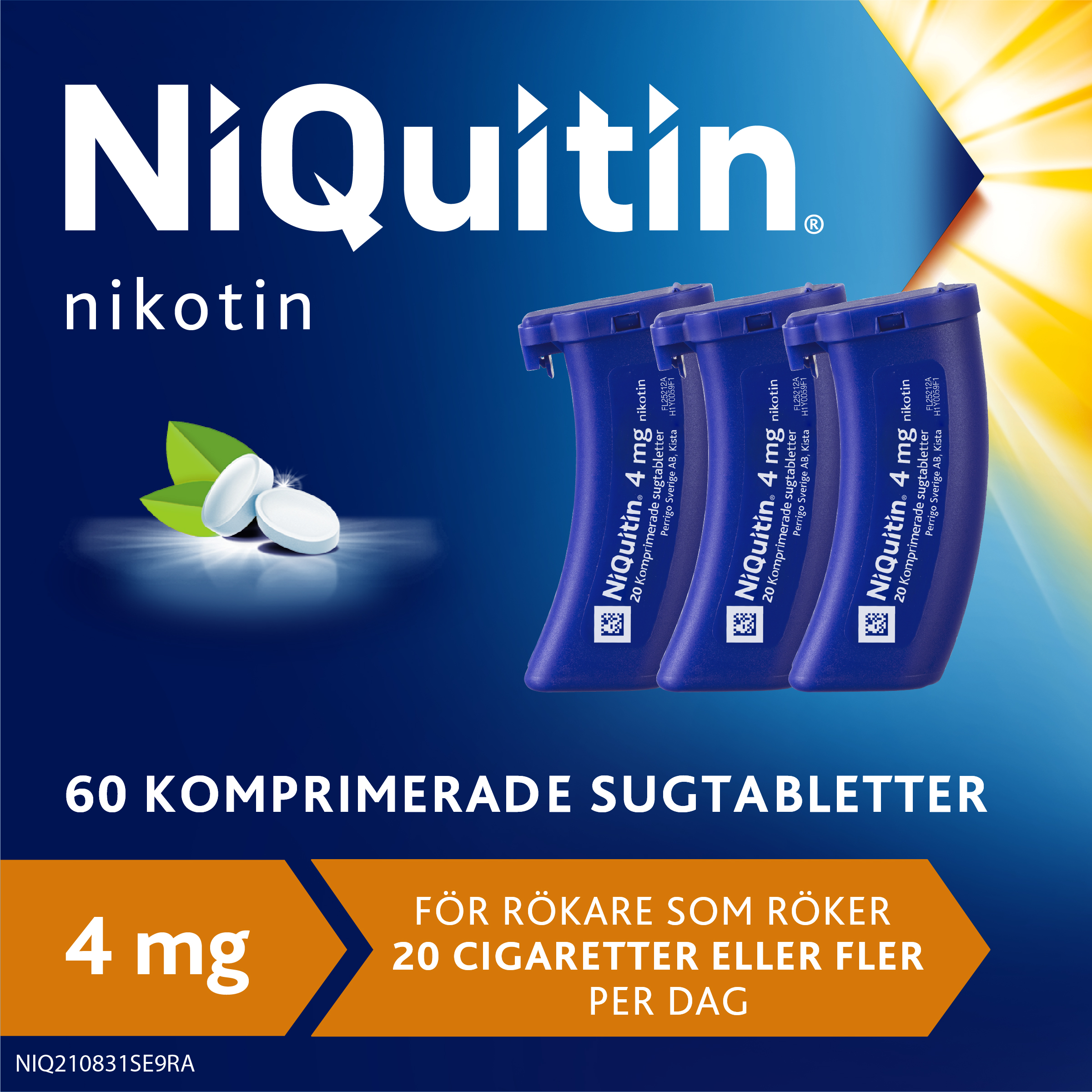 NiQuitin Komprimerad Sugtablett 4 mg 60 st