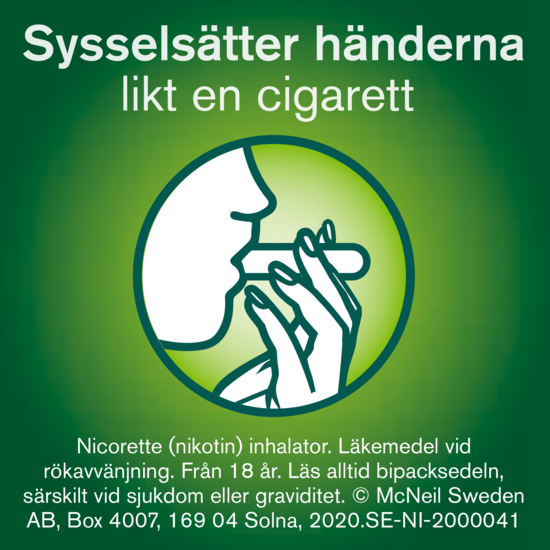 Nicorette Inhalator, inhalationsånga, vätska 10 mg 42 st