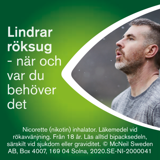 Nicorette Inhalator, inhalationsånga, vätska 10 mg 42 st