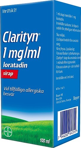 Clarityn sirap 1 mg/ml 100 ml