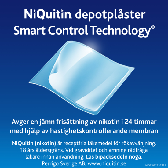 NiQuitin Clear 7 mg/24 timmar 14 styck Depotplåster