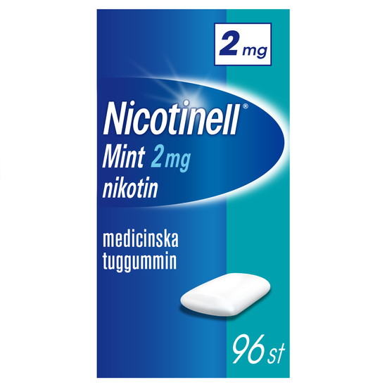 Nicotinell Mint medicinskt tuggummi 2 mg 96 st
