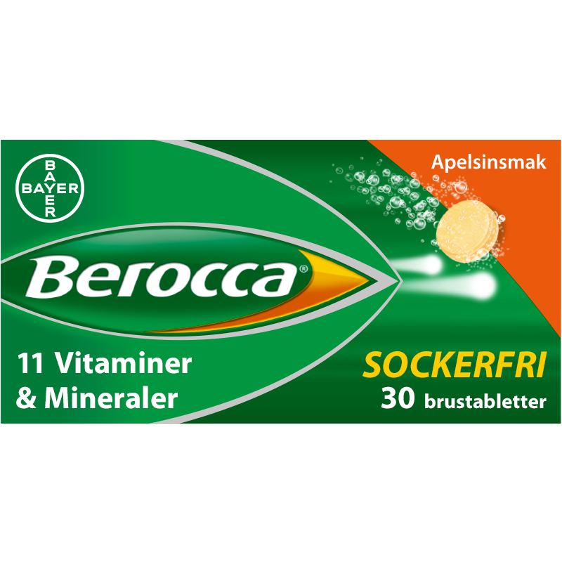 Berocca Performance Apelsin 30 brustabletter