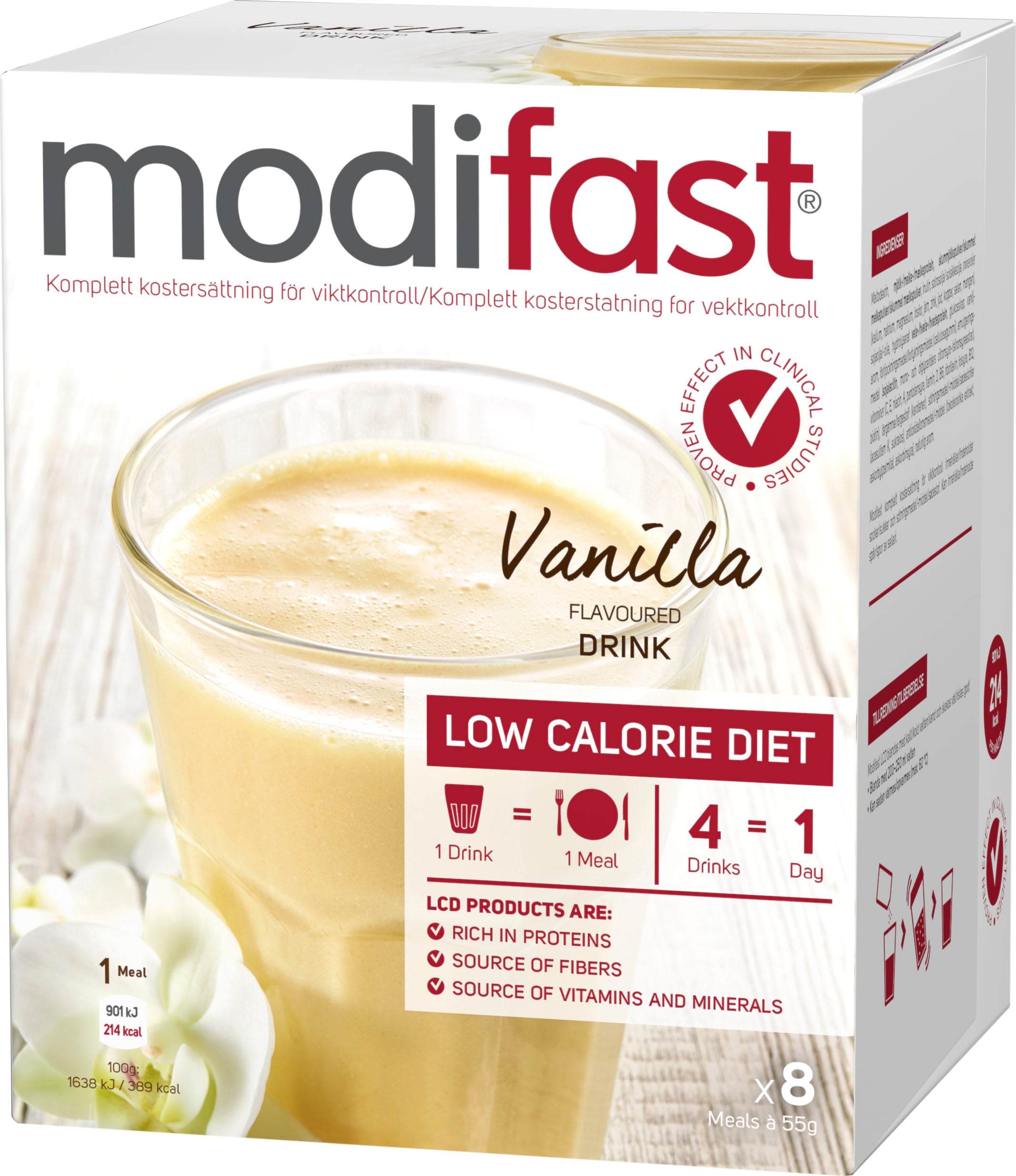 Modifast Pulver Vanilj 8 x 55 g