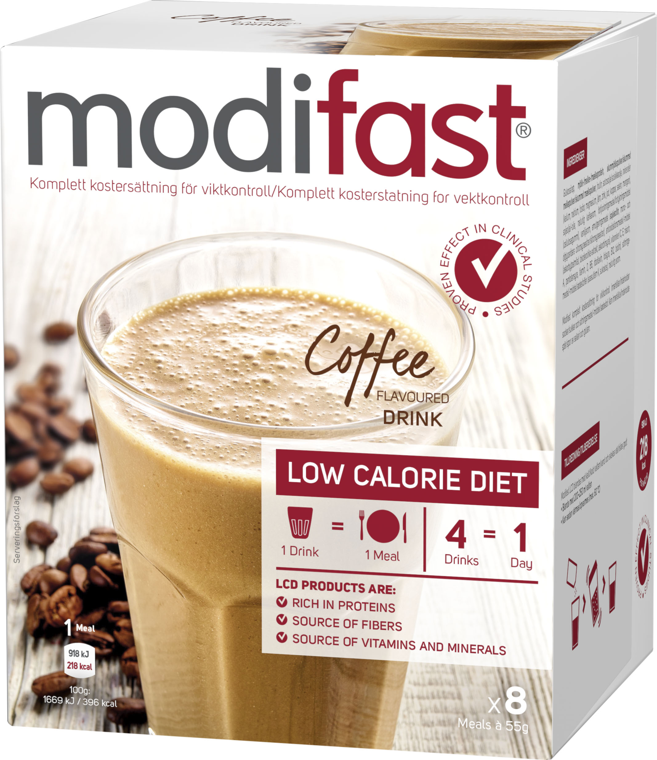 Modifast Pulver Kaffe 8 x 55 g