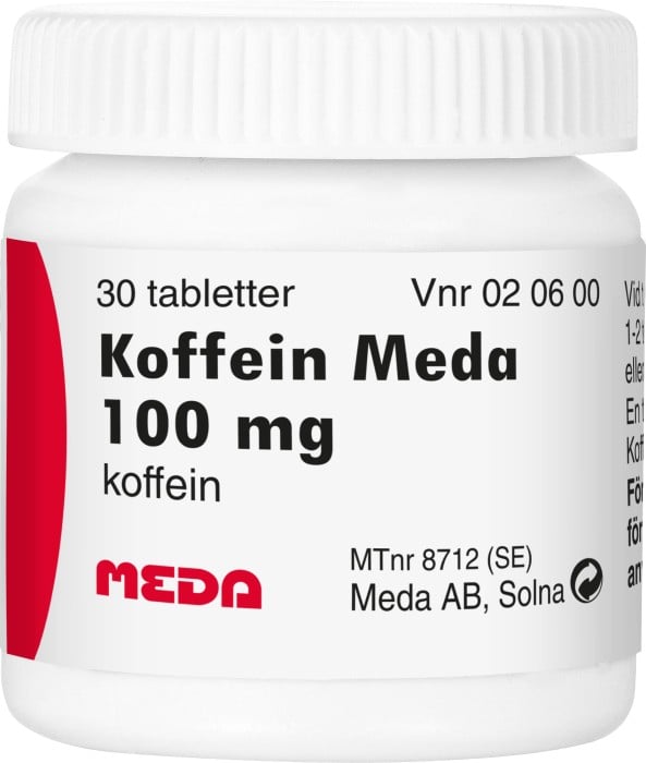 Koffein Meda Tablett 100 mg 30 st