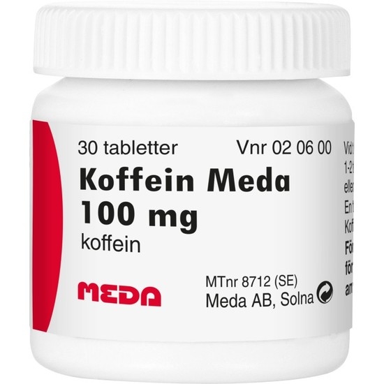 Koffein Meda Tablett 100 mg 30 st