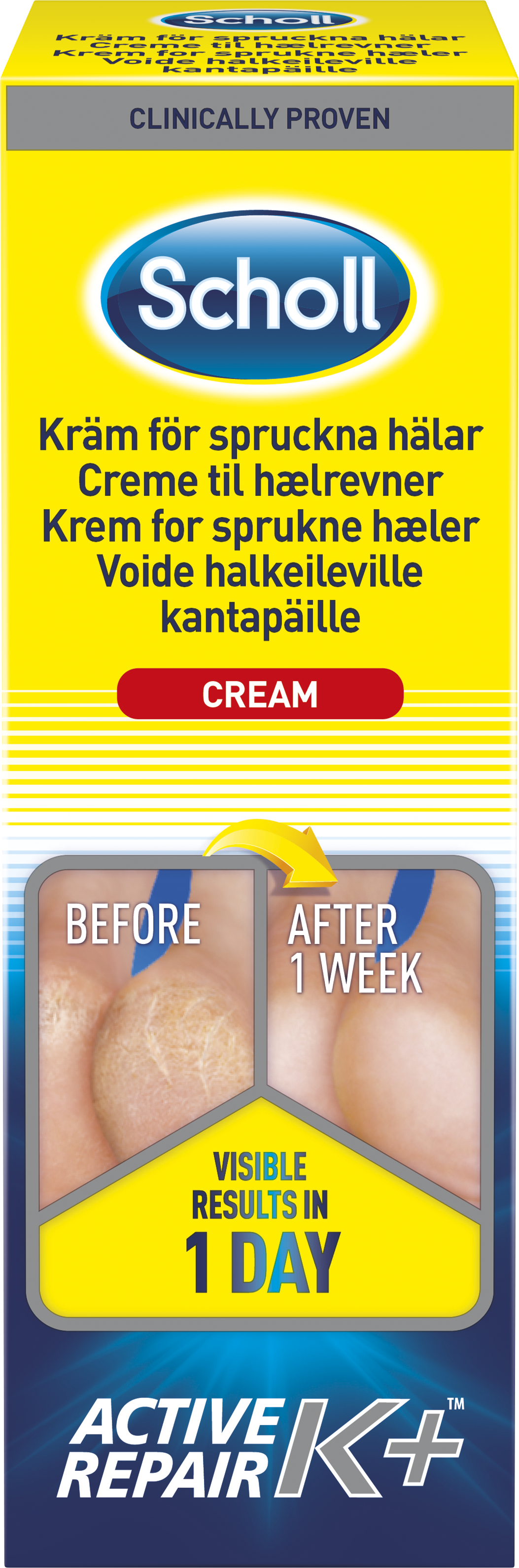 Scholl Kräm för Spruckna hälar K+ 60 ml