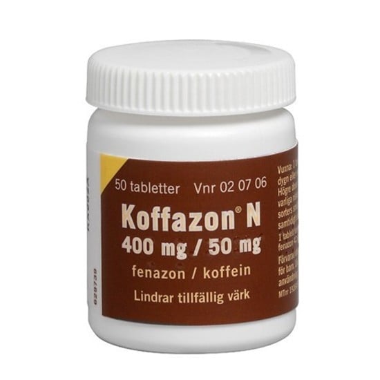 Koffazon N, tablett 400mg/ 50mg 50 st