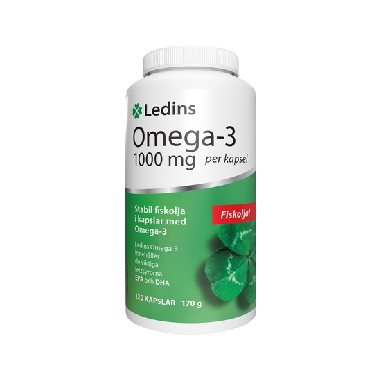 Ledins Omega-3 1000 mg, 120 kapslar