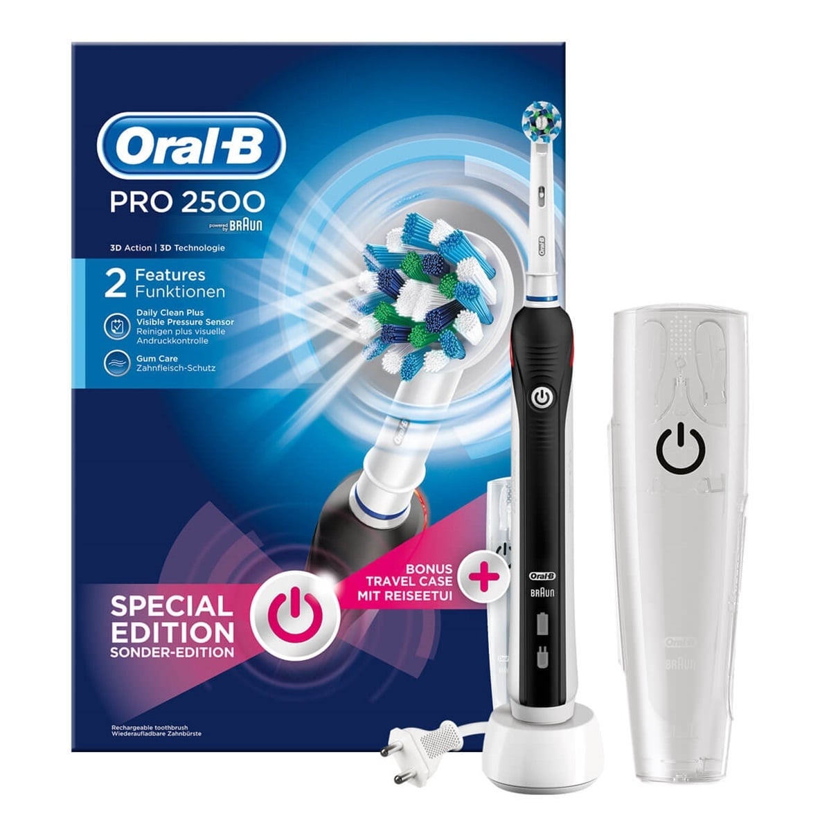 Oral-B Pro2500 CrossAction Black Eltandborste