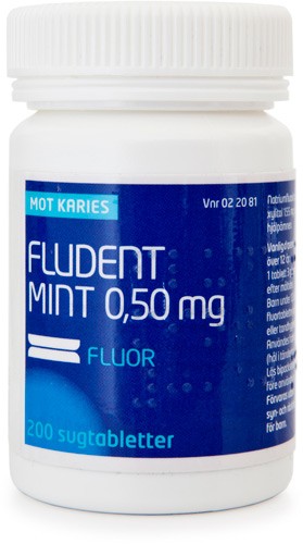 Fludent Mint, sugtablett 0,5 mg 200 st