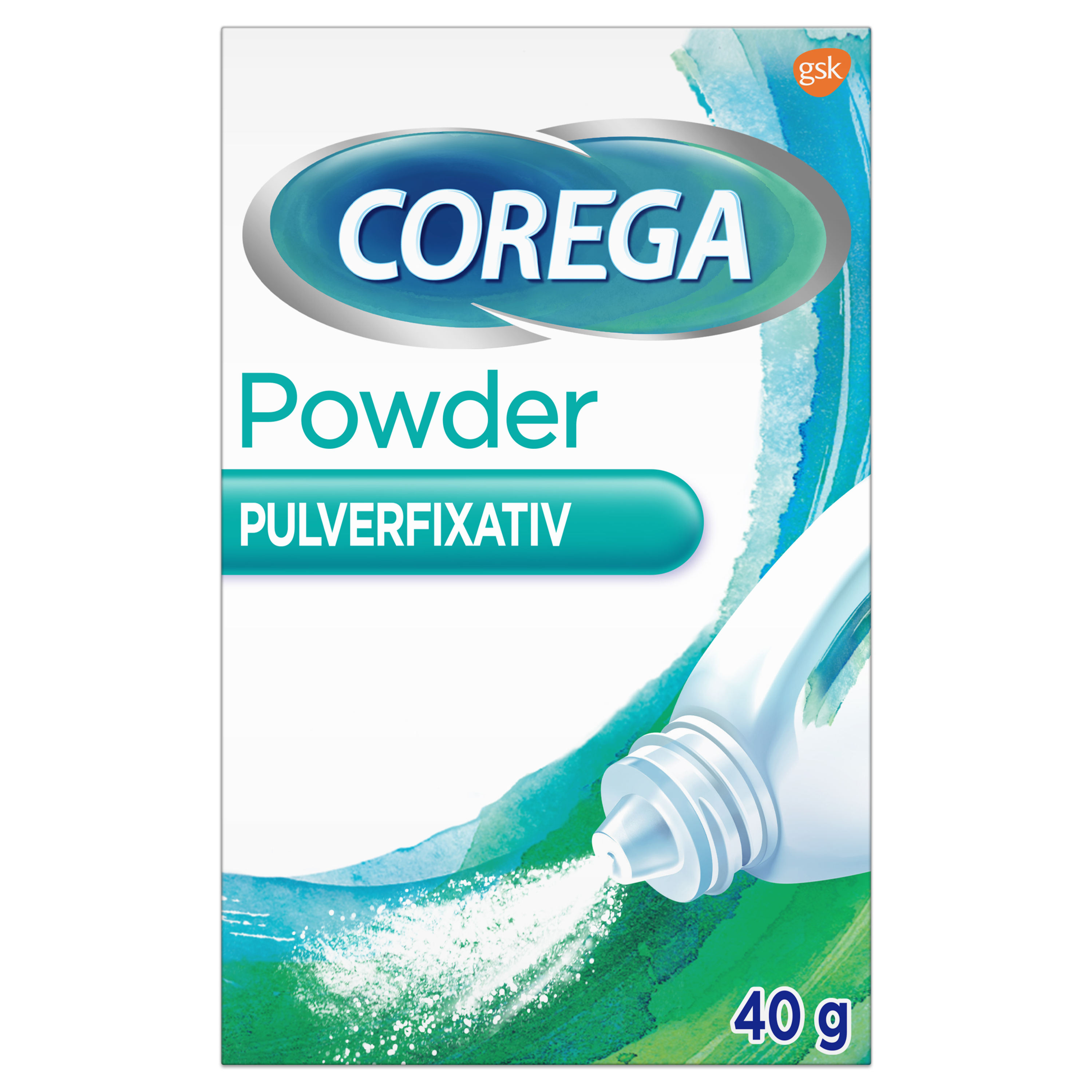 Corega Powder pulverfixativ för tandprotes 40 g
