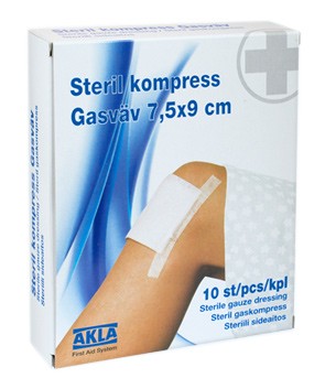 AKLA Steril Kompress Gasväv 10 st