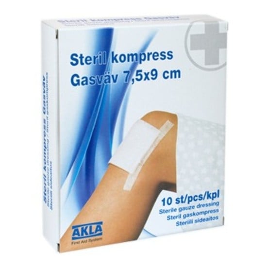 AKLA Steril Kompress Gasväv 10 st
