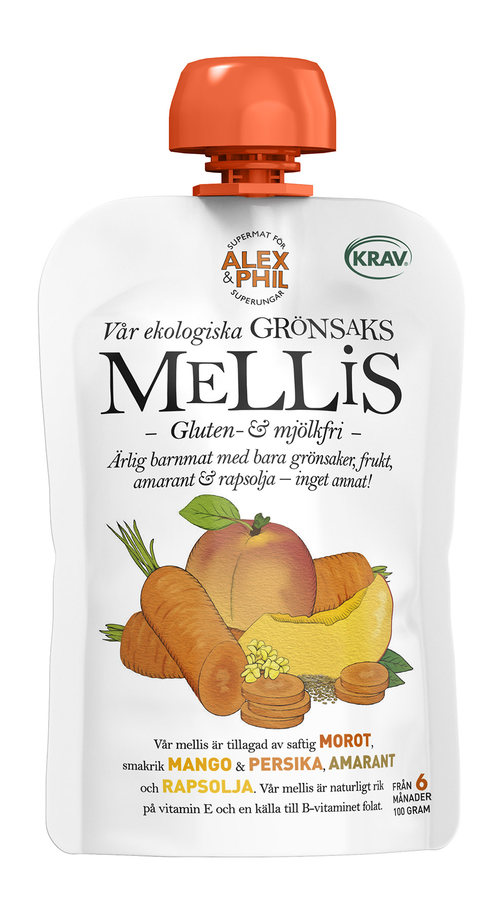 Alex&Phil Smoothie med morot & mango 100 g
