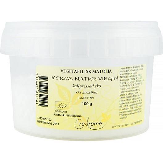 Crearome Kokosolja Natur Virgin Eko 100g