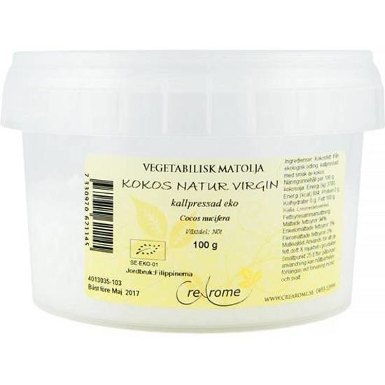 Crearome Kokosolja Natur Virgin Eko 100g