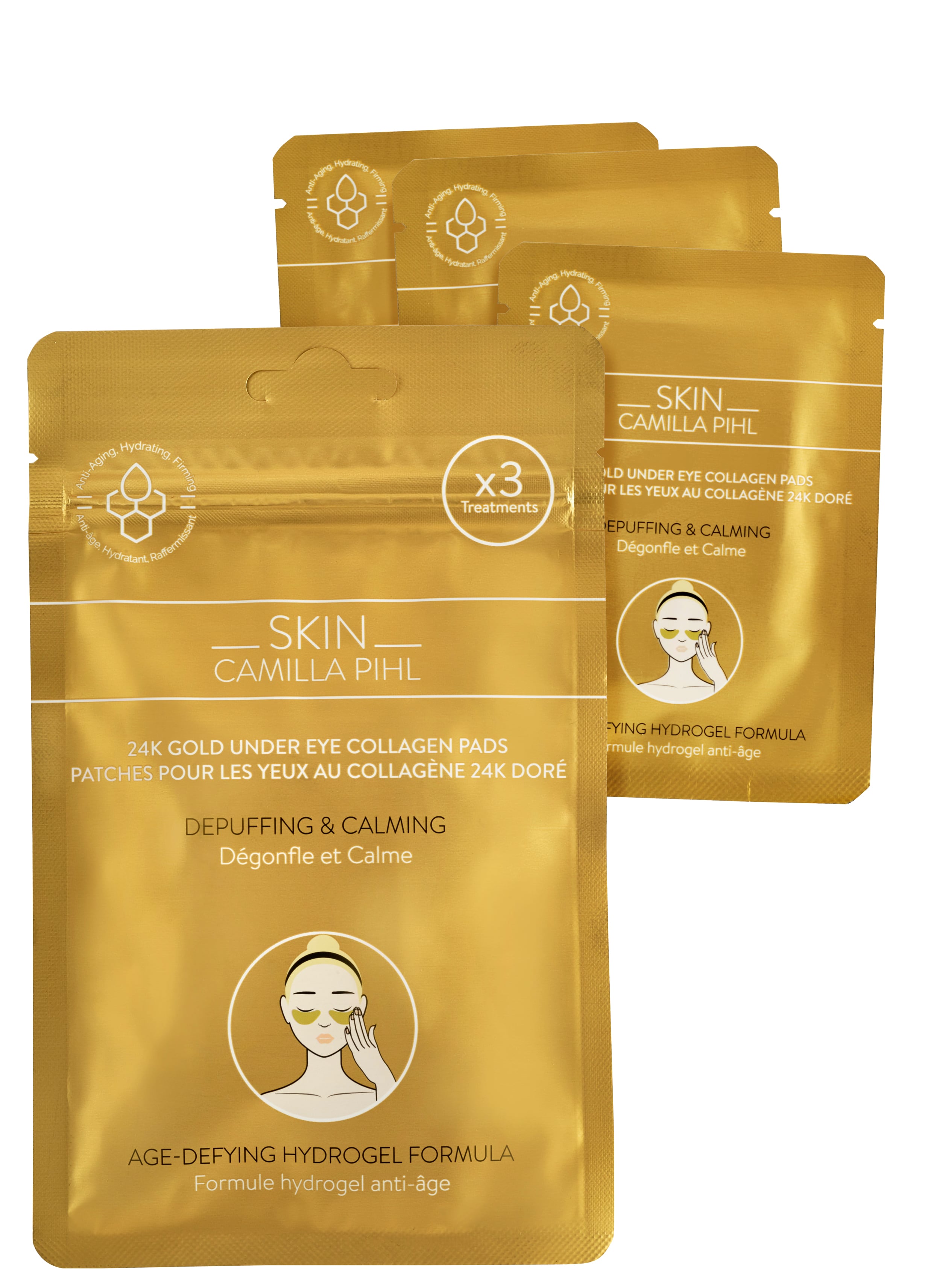 Skin Camilla Pihl 24 Karat Gold Eye Pads 3-pack
