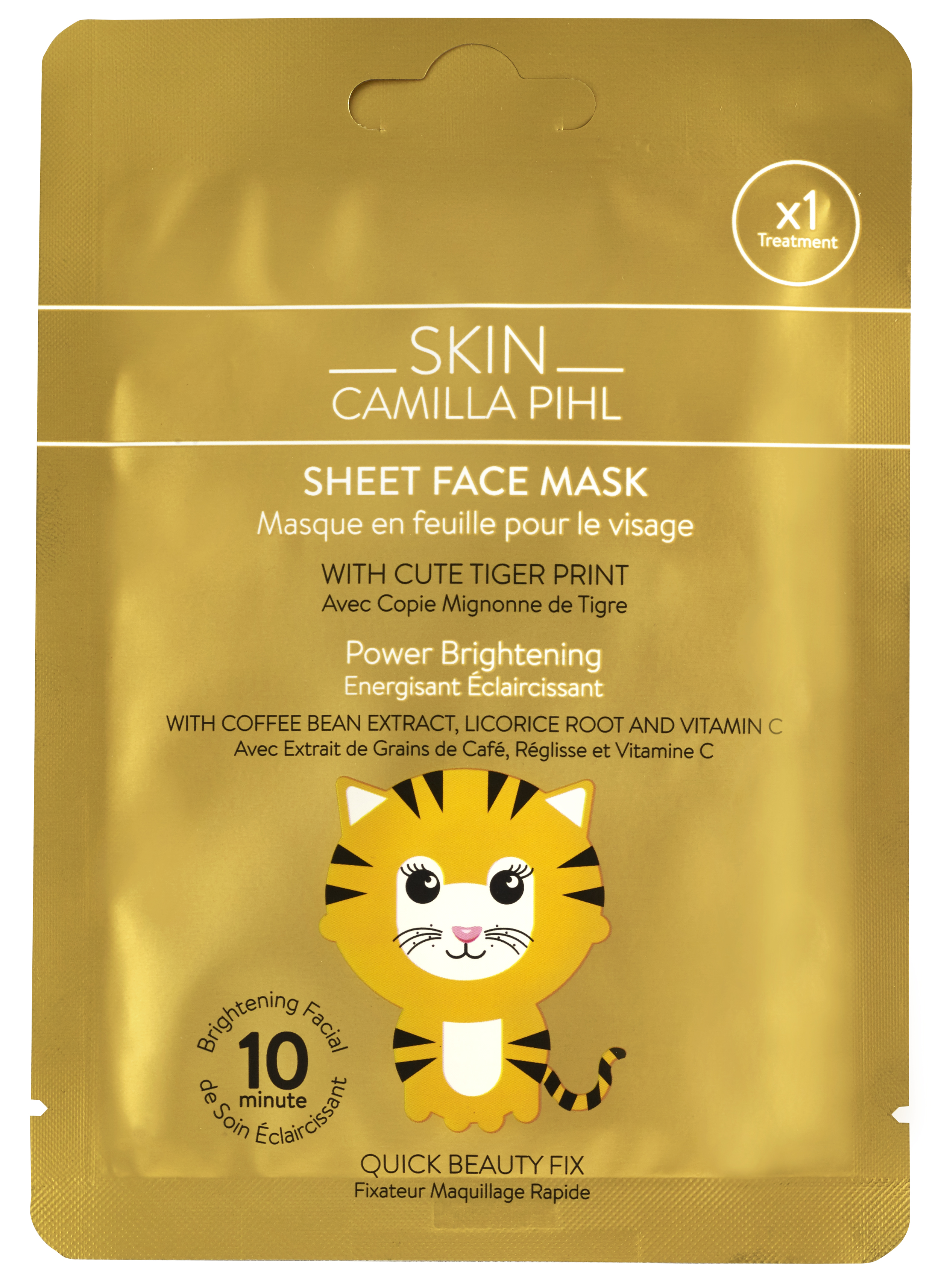 Skin Camilla Pihl Tiger Sheet Face Mask 1 st