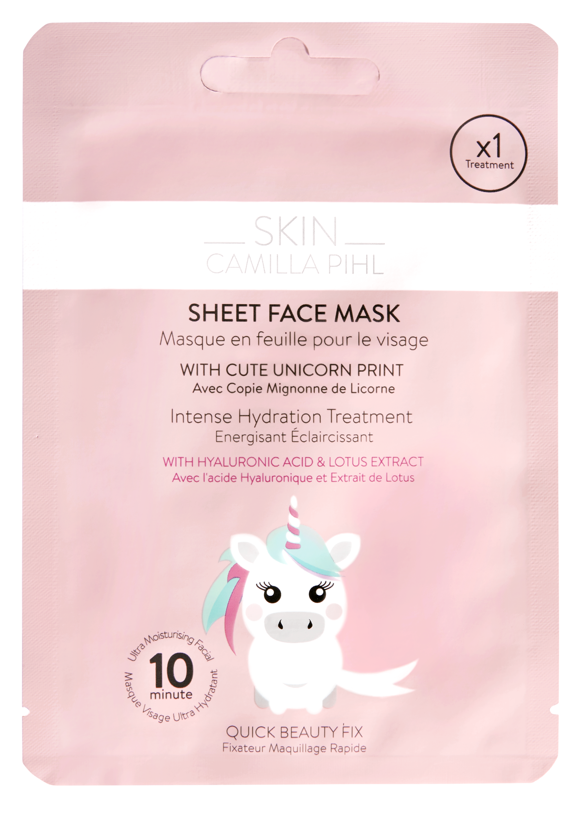Skin Camilla Pihl Beauty Moist Boost Unicorn Sheet Facemask 1st